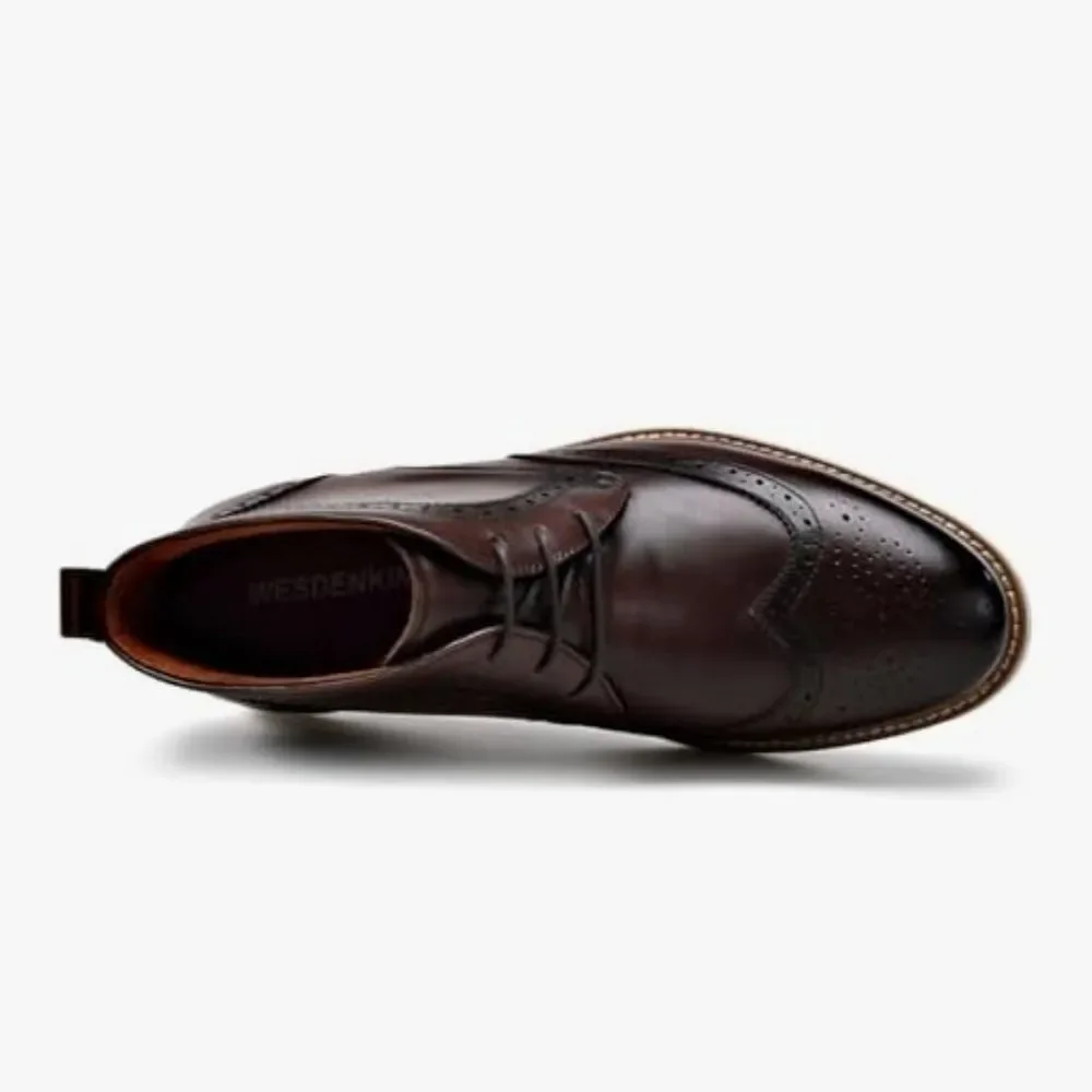 Dark Brown Leather Oxford Shoes